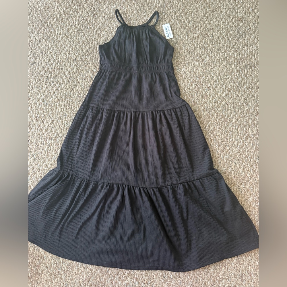 Old Navy Elegant Black Halter Dress